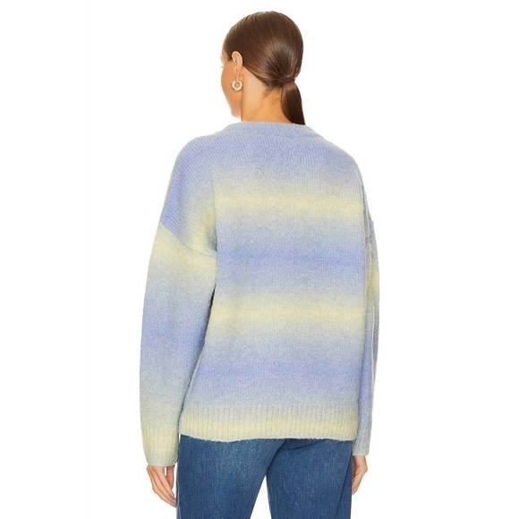NEW RAG & BONE holly crew sweater in purple multi - Picture 3 of 4